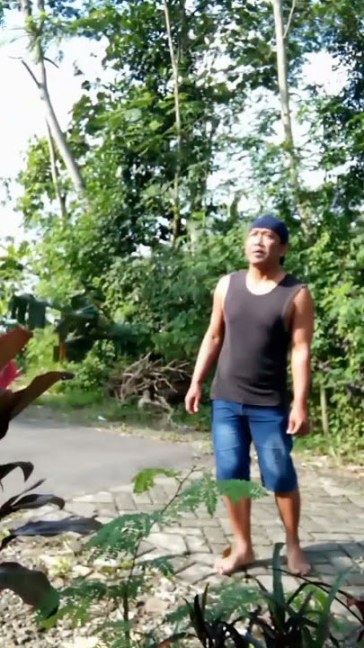 pelan'Tante nyogrok kelapanya