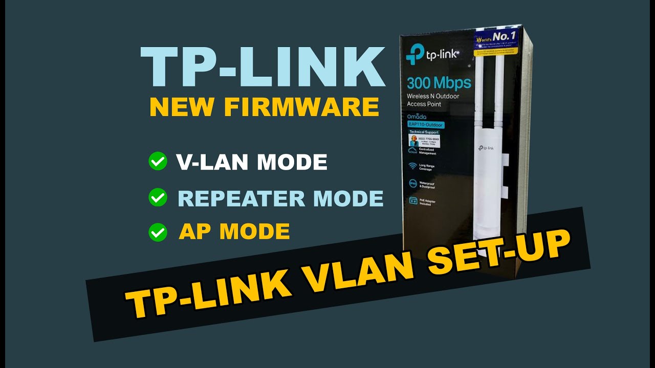 TP-LINK NEW FIRMWARE VLAN SET-UP fFOR PISOWIFI ANTENNA 2024 - YouTube