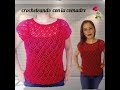 tutorial blusa petalos parte 1 facil y rapido crocheteando con la comadre