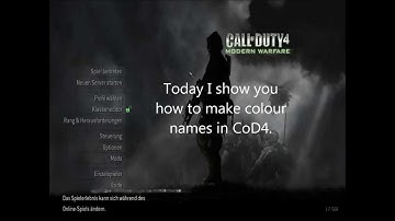 CoD 4 colour name//Tutorial//
