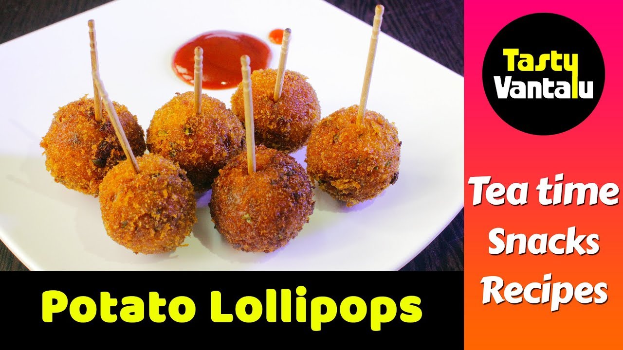 Potato Lollipops In Telugu Aloo Snacks Recipes By Tasty Vantalu