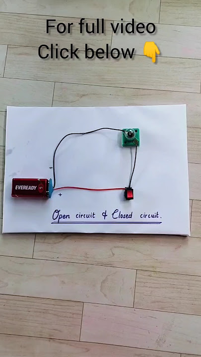 Open circuit and closed circuit #shorts #scienceworkingmodel  #workingmodel  #project