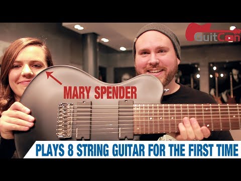 Mary Spender Plays an 8 String Guitar For The First Time | GEAR GODS