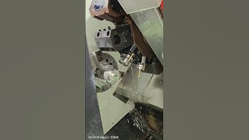 Wonderful CNC machining! The turning and milling compound machining center is working!