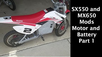 Razor MX650 & Razor sx500 Electric Motorcycle Mod part 1