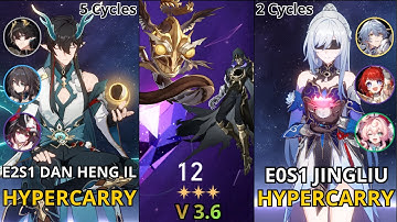 High-Cloud Quintet is BACK | E2S1 Dan IL x E0S0 Dan PT & E0S1 Jingliu | Memory of Chaos 12 (3 Stars)