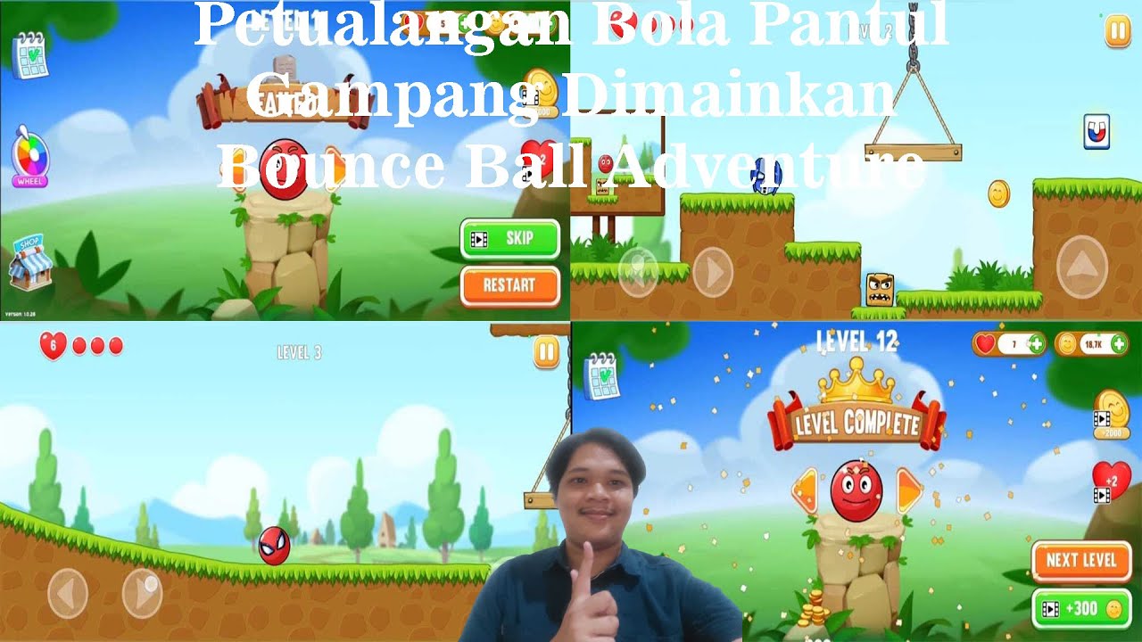 Petualangan Bola Pantul, Gampang Dimainkan Bounce Ball Adventure