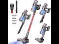 Cordless Vacuum Cleaner, Self-Standing Stick Vacuum with Smart LED Display, Powerful Suction