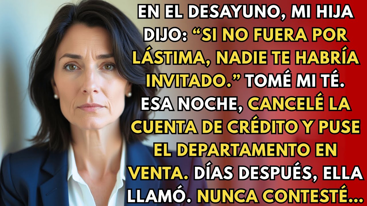 En el Desayuno, Mi Hija se Burló: “Qué Bueno que te Incluimos, Aunque Sea por Lástima”