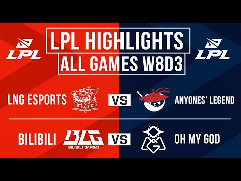 LPL Highlights ALL GAMES Week 8 Day 3 | LPL Spring 2024