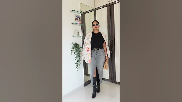 #repurpose Styling Denim Skirt made out of Denims #diy #shorts #ashortaday #fashion