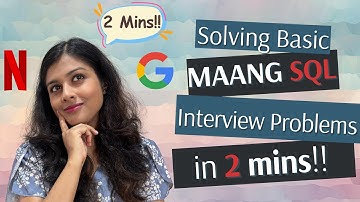 Real SQL Question asked in a FAANG/MAANG company  interview| Crush Your Data Interviews Like a Pro 🚀
