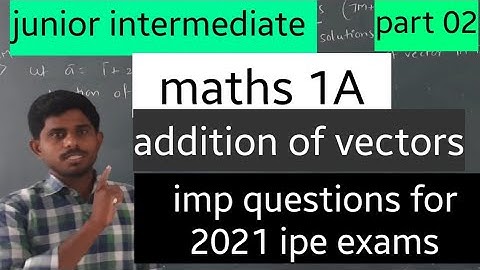 jr: inter maths 1A||addition of vectors||imp questions||part 02||30%REDUCED||TS&AP||naveenreddymath