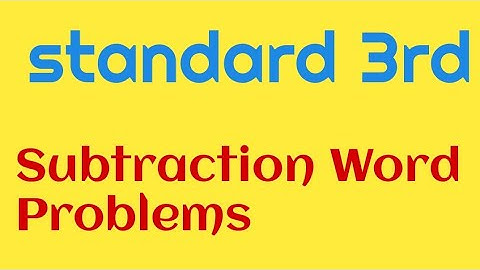 Std 3 / Subtraction by Borrowing / Word Problems/ text book page no.59