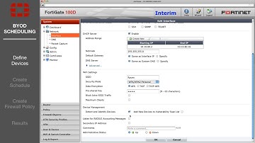 FortiGate Cookbook   BYOD Scheduling 5 0