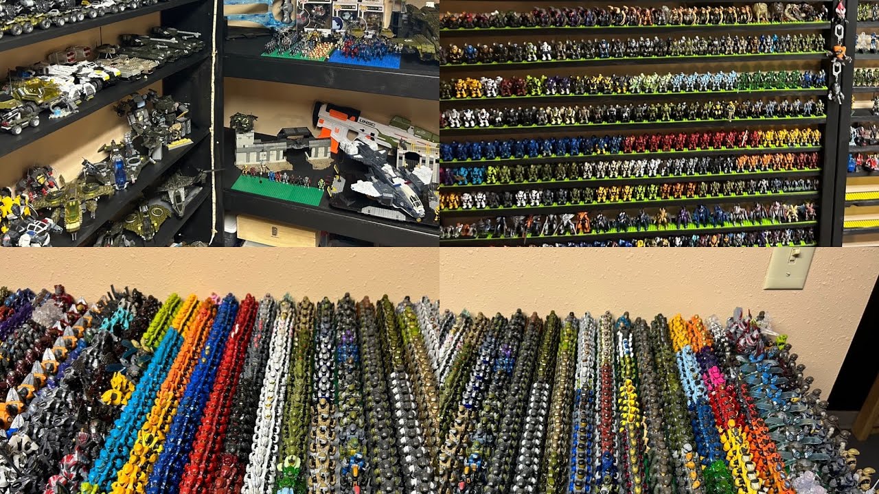 Halo Mega Construx Collection Video Complete over 3000 figures and vehicles