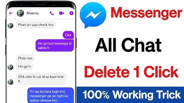 Messenger All Chat Delete Kaise Kare || Delete All Messenger Chat In One Click 2022