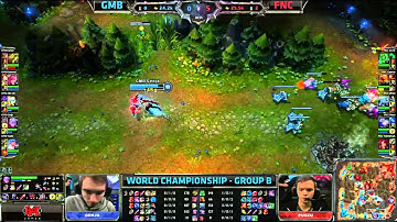 GMB vs FNC | Gambit vs Fnatic Worlds 2013 Day 6 Group B | Season 3 Championship S3 D6G1 VOD