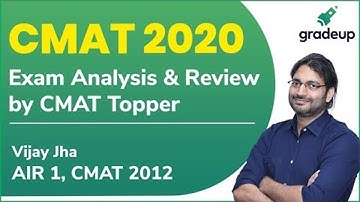 CMAT 2020 Exam Analysis (28th Jan): All Questions Discussion by CMAT Topper (Vijay Jha)