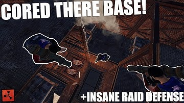 Rust - 4 LAUNCHER CORING A CLAN FOR INSANE LOOT + ZERG RAID DEFENSE 14+ (Part 3/3)