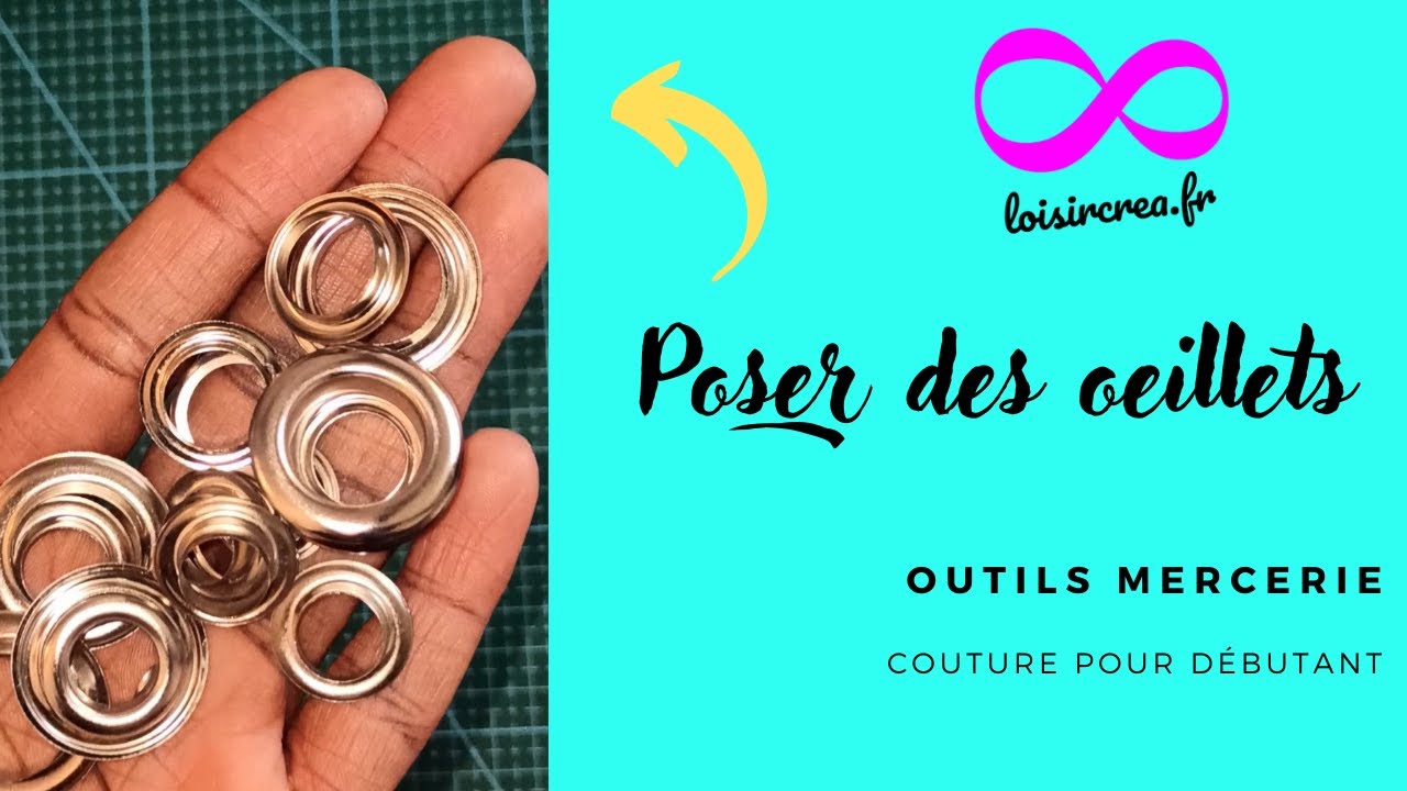 10 oeillets avec outil de pose - 15mm - Or - Œillets Couture