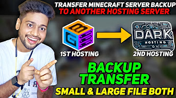 How To Transfer Minecraft Hosting Server Backup To Another Hosting Server