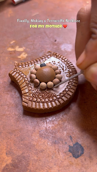 Terracotta Pendant❤️ #viralvideo #terracottajewellery #terracotta  #youtubeshorts #viral #tutorial