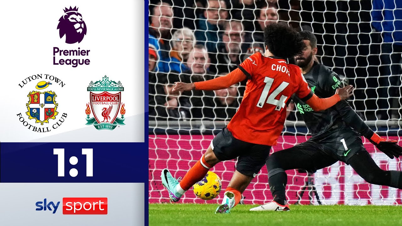 Liverpool arranca empate contra o Luton Town na reta final pela Premier  League - Gazeta Esportiva