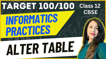 L-34 Alter Table Command #anjaliluthra #cbse #sql #database #k12 #ip #cs #btech #bca #it #mysql #bsc