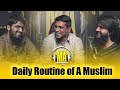 Daily routine of a muslim  student  youth club