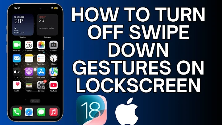 How to Disable Swipe Down on iPhone Lock Screen | Turn off Control and Notifications Centre | 2025