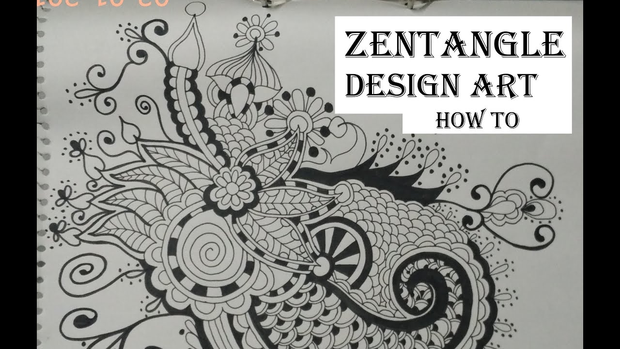 How To Draw Complex Zentangle Art Design For Beginners, Easy Tutorial ...