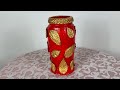 Mira lo que hice con un recipiente de plástico, Ideas increíbles, Rojo y oro, Crafts, Artesanato