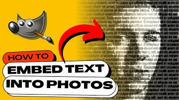 How to Embed Text Into a Photo With GIMP