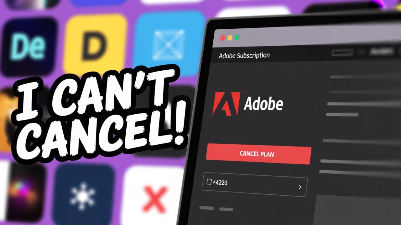Не можете отменить подписку Adobe? Исправлено за 2 минуты. 100% работает.