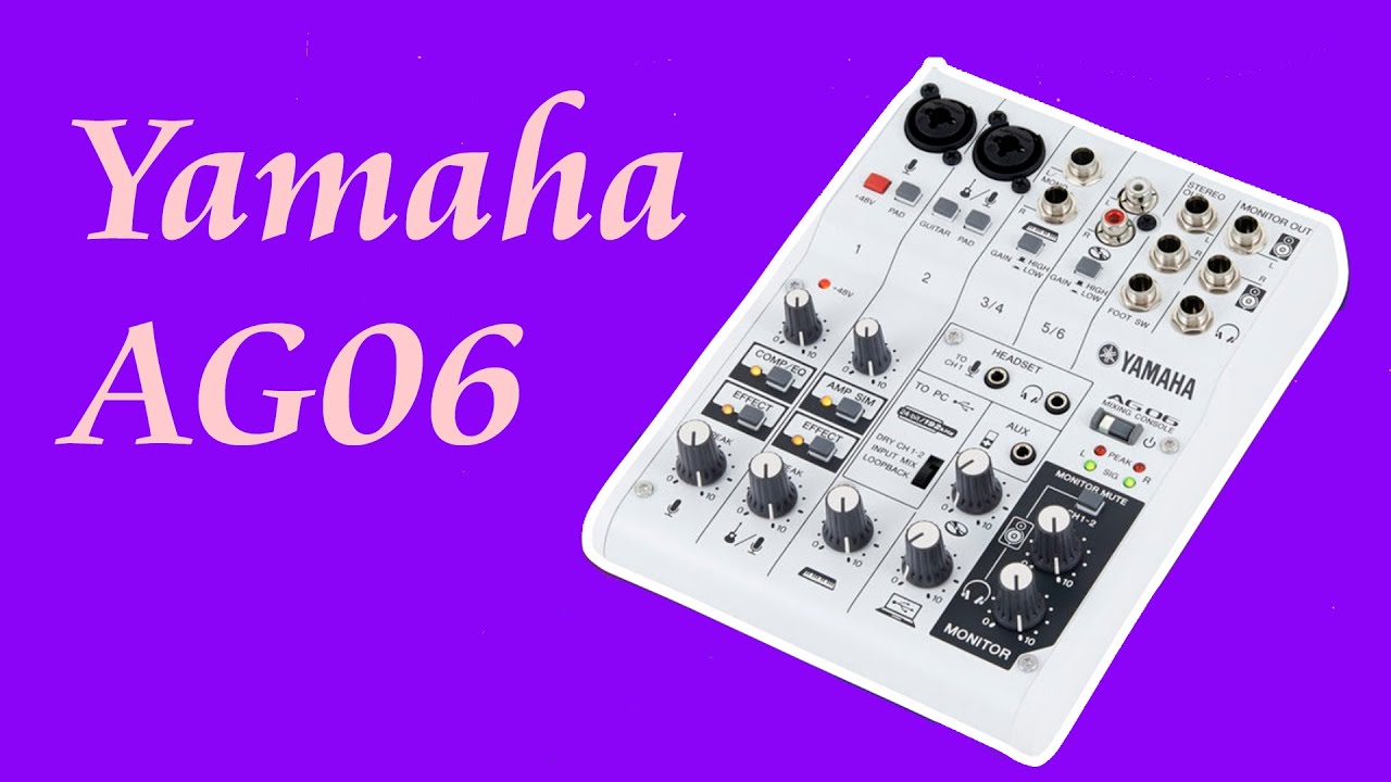 本体のみ　Yamaha AG06　MIXING CONSOLE レンタル]YAMAHA AG06 ミキシングコンソール | ミキサー