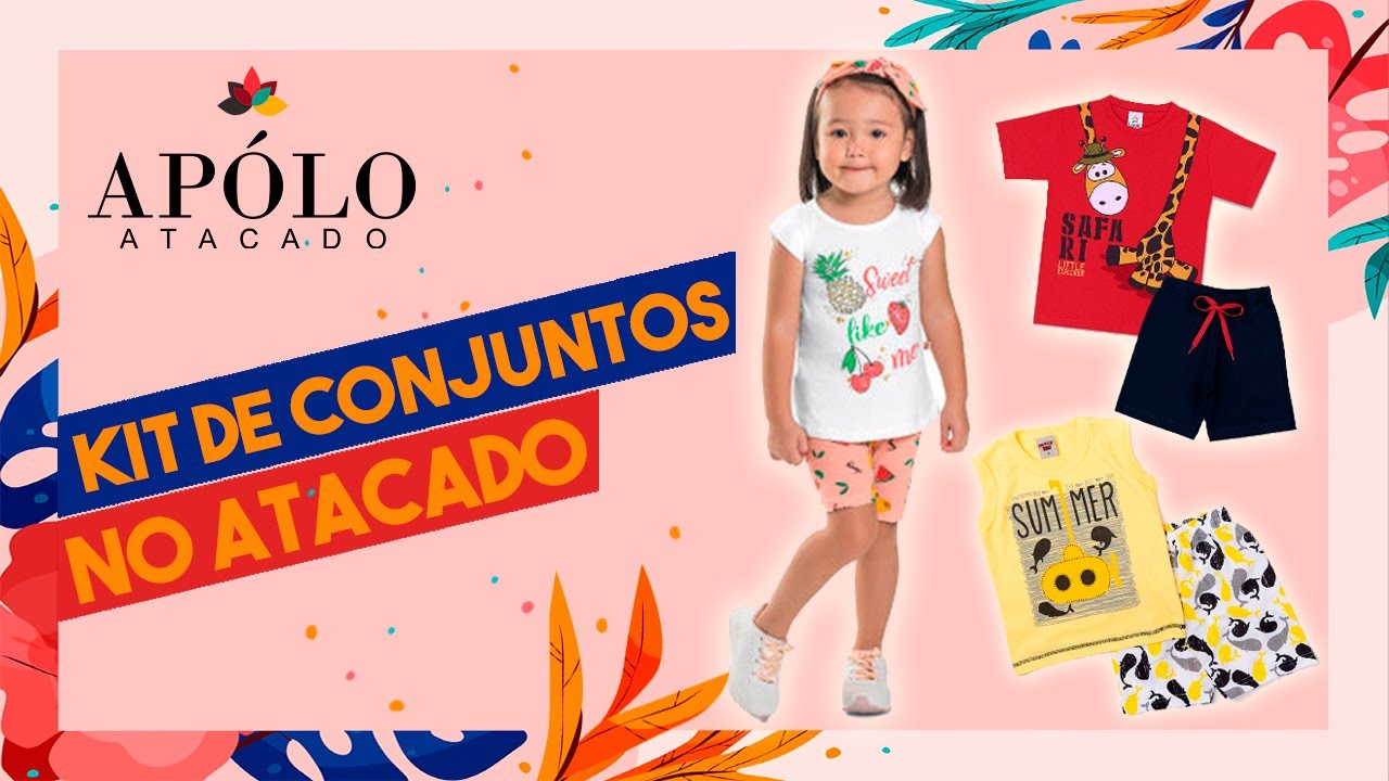 conjunto verão infantil atacado