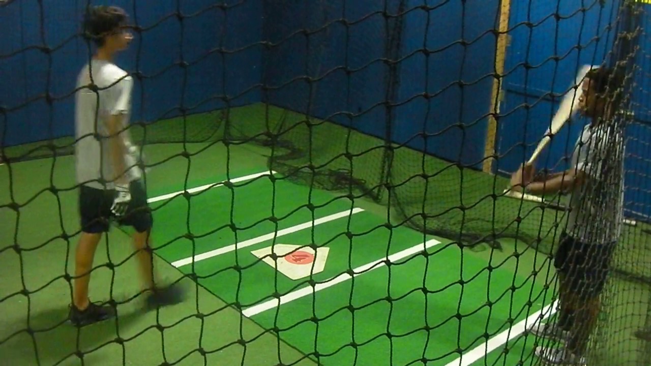 hitting the gym MARCUS SMITH, DEVAN KODALI, TYLER PAULINO@HARLEM BASEBALL HITTING ACADEMY