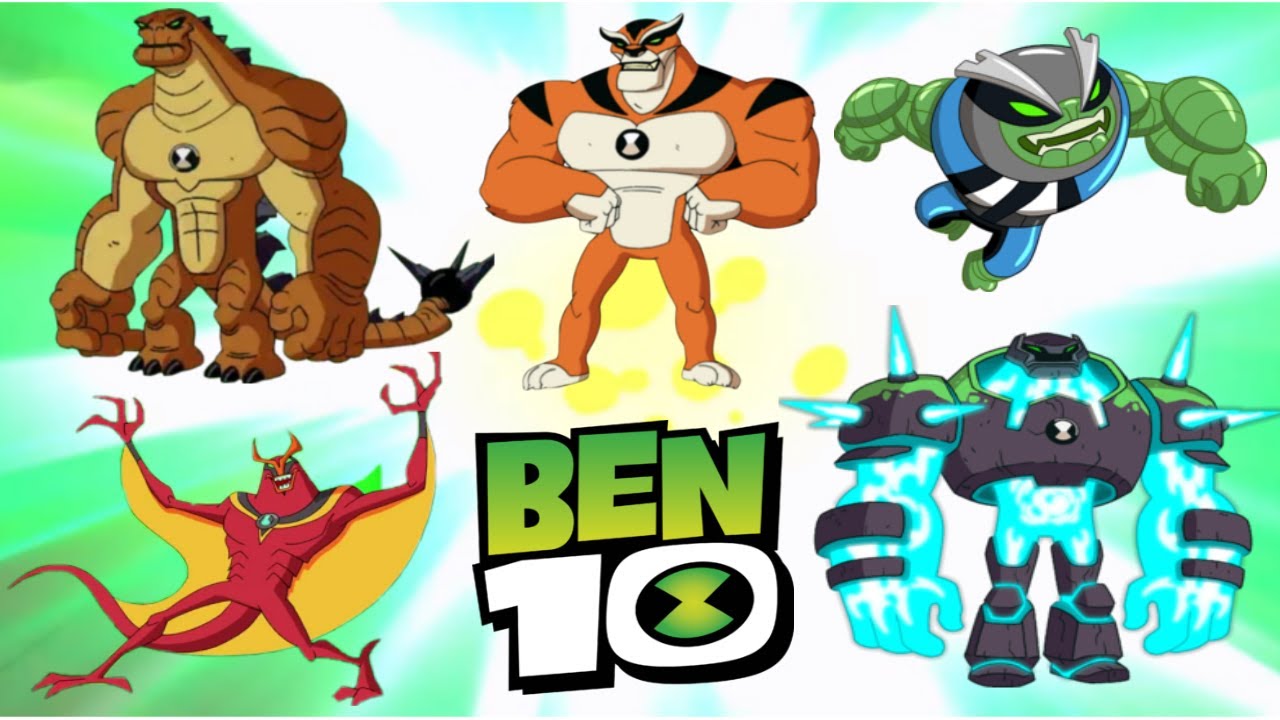 BEN 10 (Reboot) ALL ALIENS Transformations 