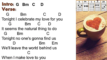 Tonight I Celebrate My Love For You - Peabo Bryson & Roberta Flack (Ukulele Play Along)