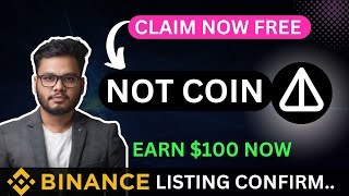 Not Coin Claim On Binance Launchpool Notcoin Telegram