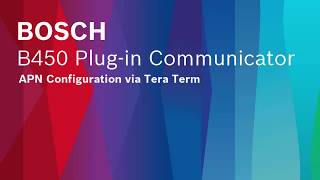 B450 Plug-In Communicator: APN Configuration via Tera Term