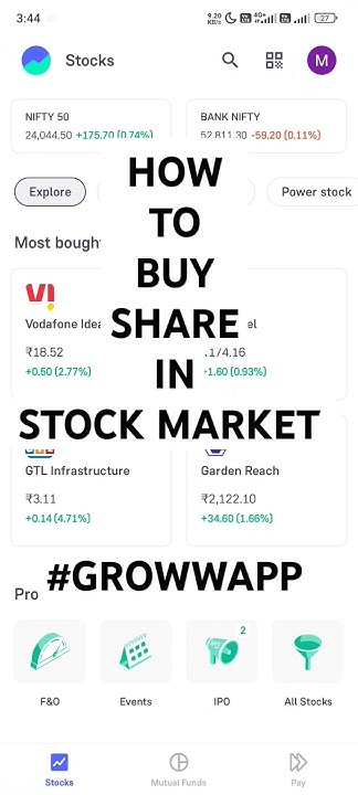 HOW TO BUY STOCKS IN GROWW APP #groww #growwapp #stockmarket #trading #
