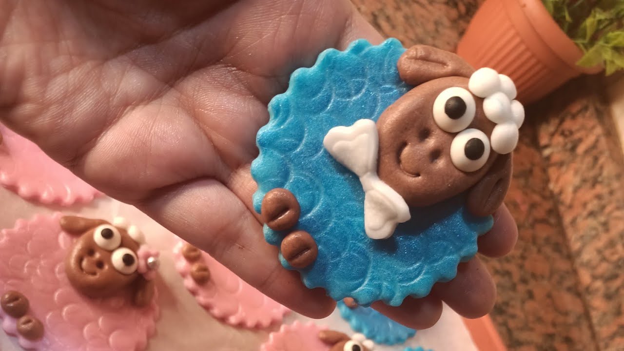 طريقه عمل أشكال خروف بعجينه السكر هتعجب اولادك جدا