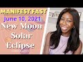 How to Manifest on New Moon Solar Eclipse in Gemini ✨🌑💕  June 10