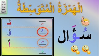 الهمزة | الهمزة المتوسطة | شرح الهمزة المتوسطة | كتابة الهمزة المتوسطة | إملاء الهمزة المتوسطة