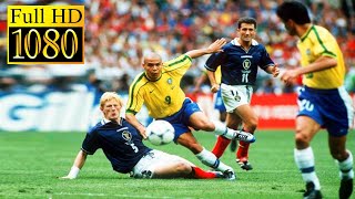 Brazil 2-1 Scotland World Cup 1998 | Full highlight - 1080p HD | Ronaldo - Rivaldo