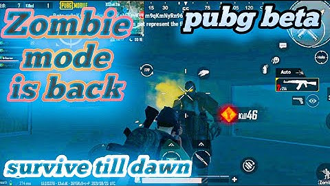 Darkest night zombie mode is back survive till dawn pubg mobile 1.6 beta zombie mode is back