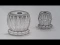 How to draw tabla very easy for beginners