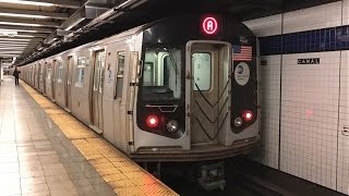 NYC Subway HD 60fps RARE: Women's March Extra R160 A & D Trains @ Canal, WTC, & Grand (1/21/17)